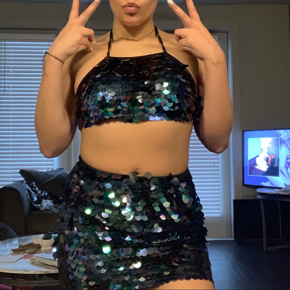Crop top set